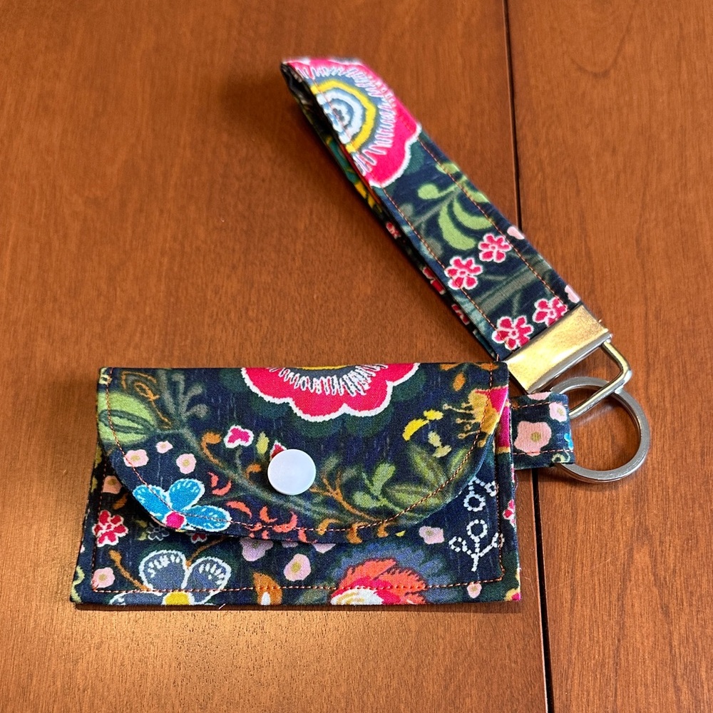 Handmade Card Wallet and Keychain